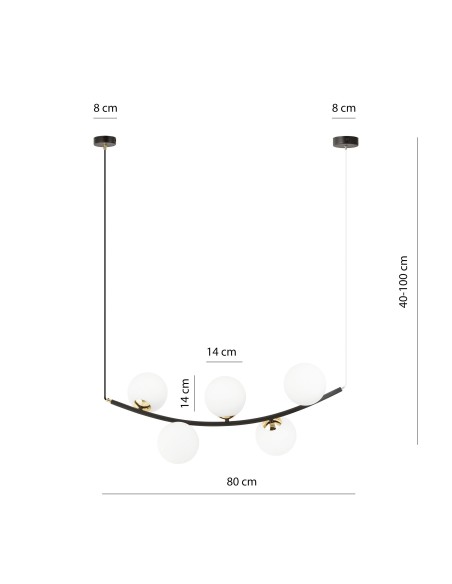 Lampa wisząca RITZ 5 EMIBIG
