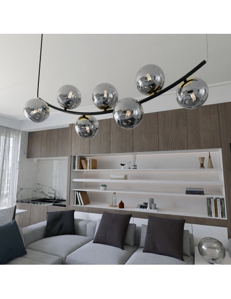 Lampa wisząca RITZ 7 GRAFIT EMIBIG