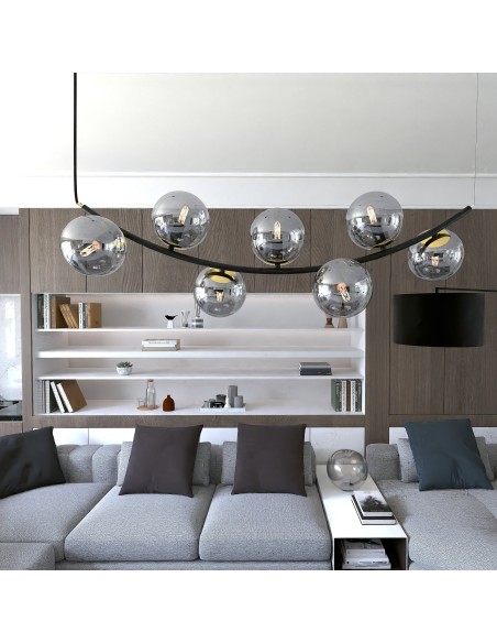 Lampa wisząca RITZ 7 GRAFIT EMIBIG