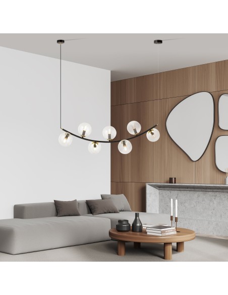 Lampa wisząca RITZ 7 TRANSPARENT EMIBIG
