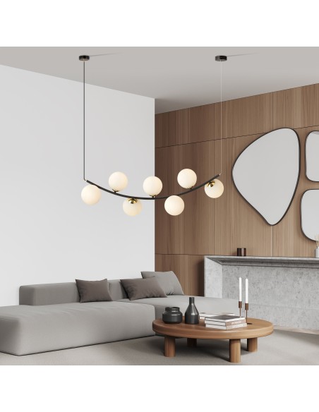 Lampa wisząca RITZ 7 OPAL EMIBIG