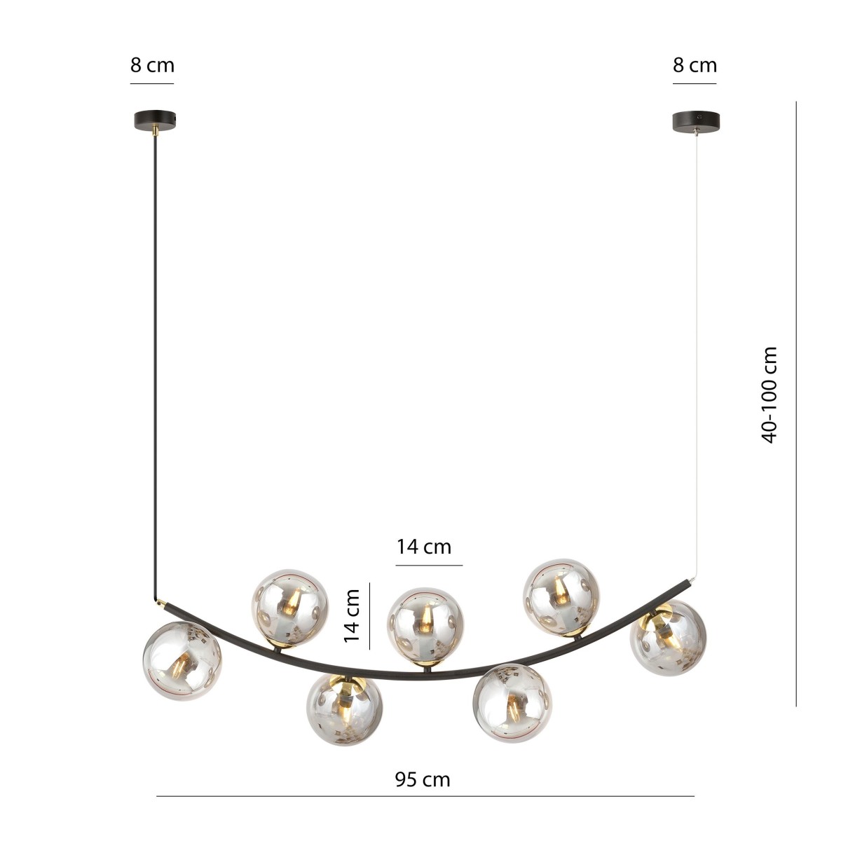 Lampa wisząca RITZ 7 EMIBIG