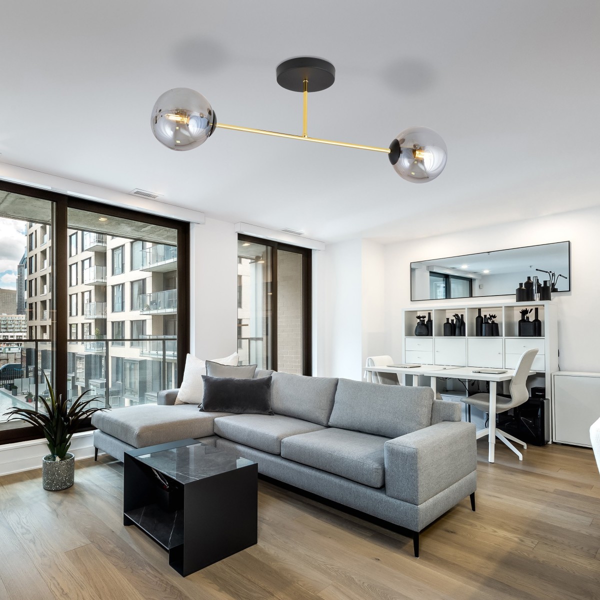 Lampa sufitowa MAGNUM 2 BL GRAFIT EMIBIG