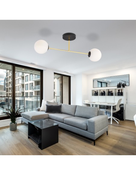 Lampa sufitowa MAGNUM 2 BL OPAL EMIBIG