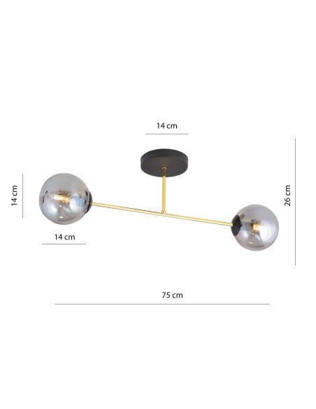 Lampa sufitowa MAGNUM 2 BL EMIBIG