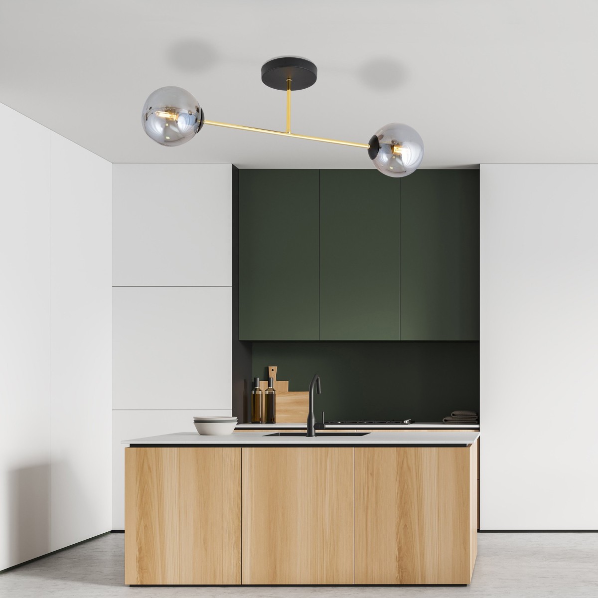 Lampa sufitowa MAGNUM 2 BL GRAFIT EMIBIG