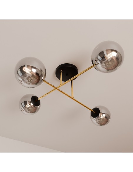 Lampa sufitowa MAGNUM 4 BL GRAFIT EMIBIG