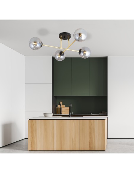 Lampa sufitowa MAGNUM 4 BL GRAFIT EMIBIG