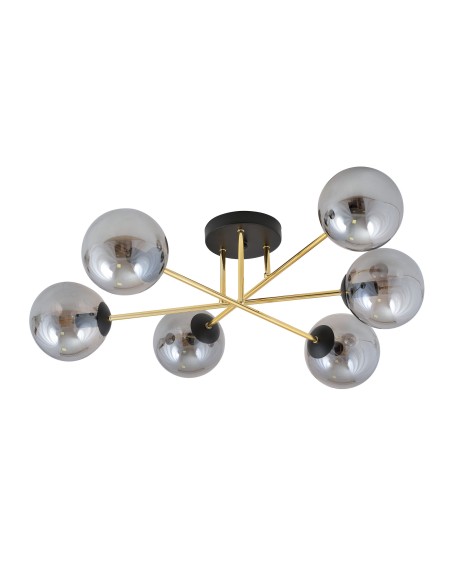 Lampa sufitowa MAGNUM 6 BL GRAFIT EMIBIG