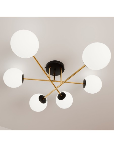 Lampa sufitowa MAGNUM 6 BL OPAL EMIBIG