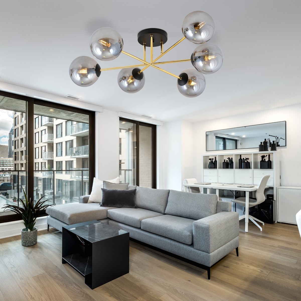 Lampa sufitowa MAGNUM 6 BL GRAFIT EMIBIG