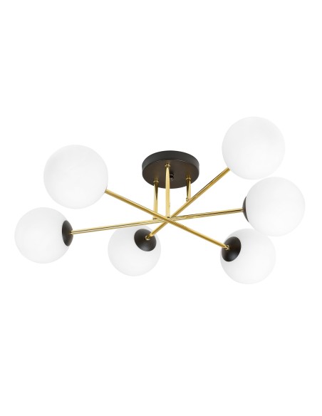 Lampa sufitowa MAGNUM 6 BL OPAL EMIBIG