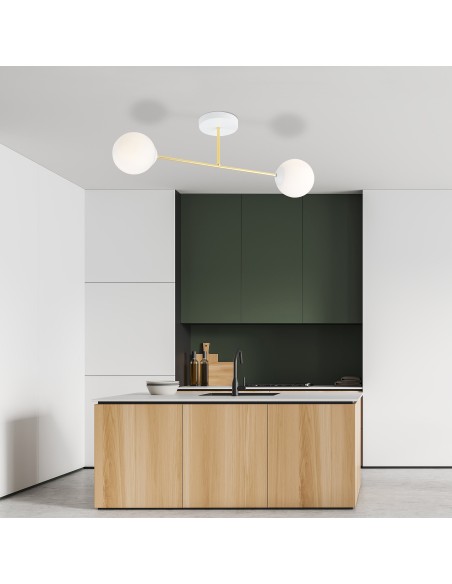 Lampa sufitowa MAGNUM 2 WH OPAL EMIBIG