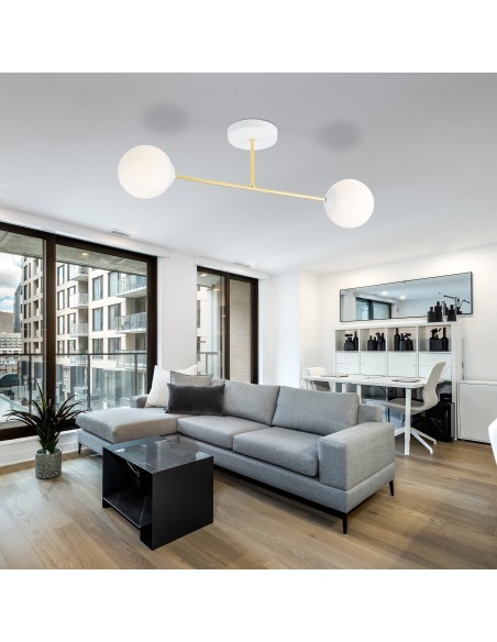 Lampa sufitowa MAGNUM 2 WH OPAL EMIBIG