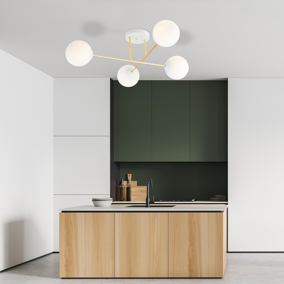 Lampa sufitowa MAGNUM 4 WH OPAL EMIBIG