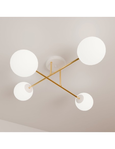 Lampa sufitowa MAGNUM 4 WH OPAL EMIBIG