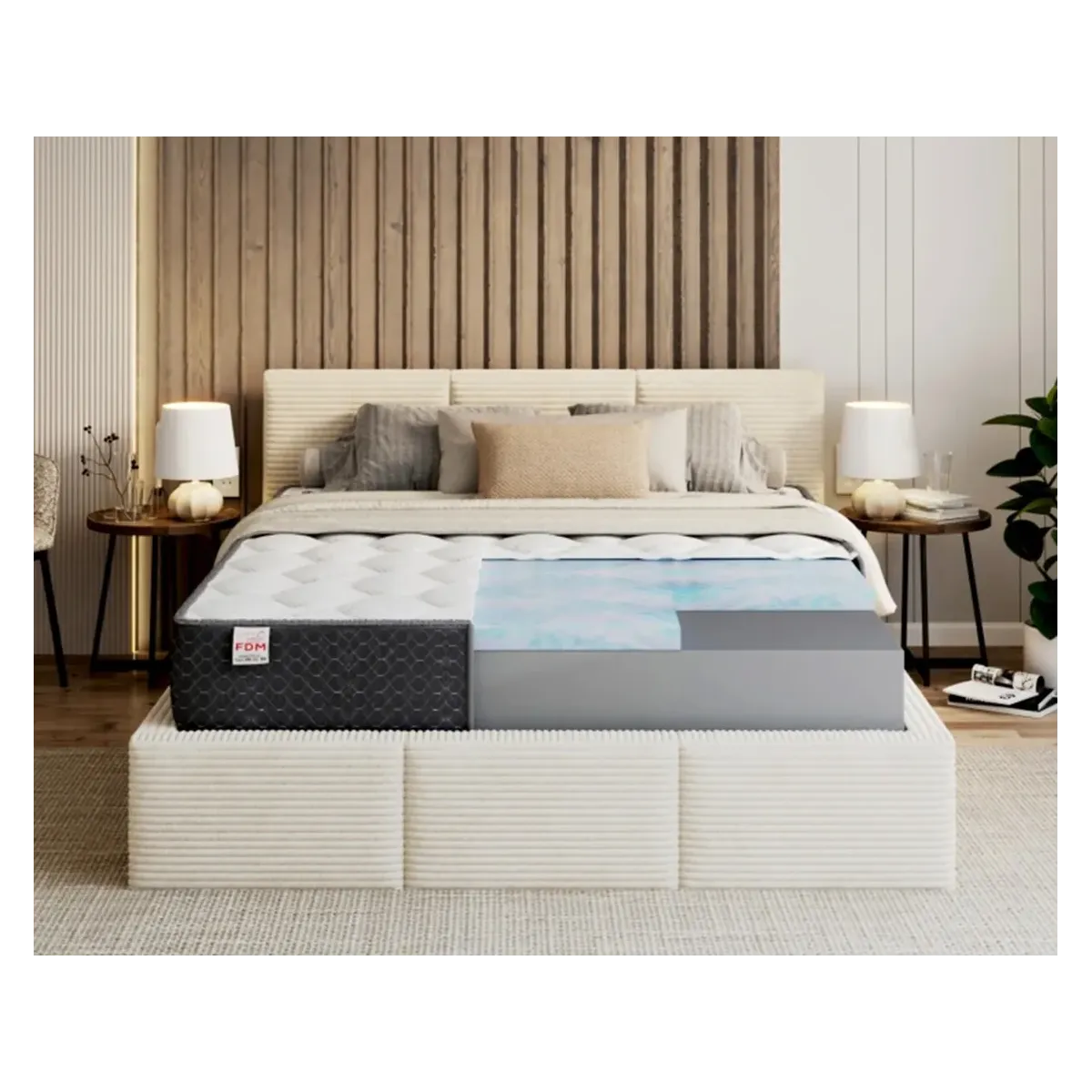 Materac MERIDO FDM piankowy