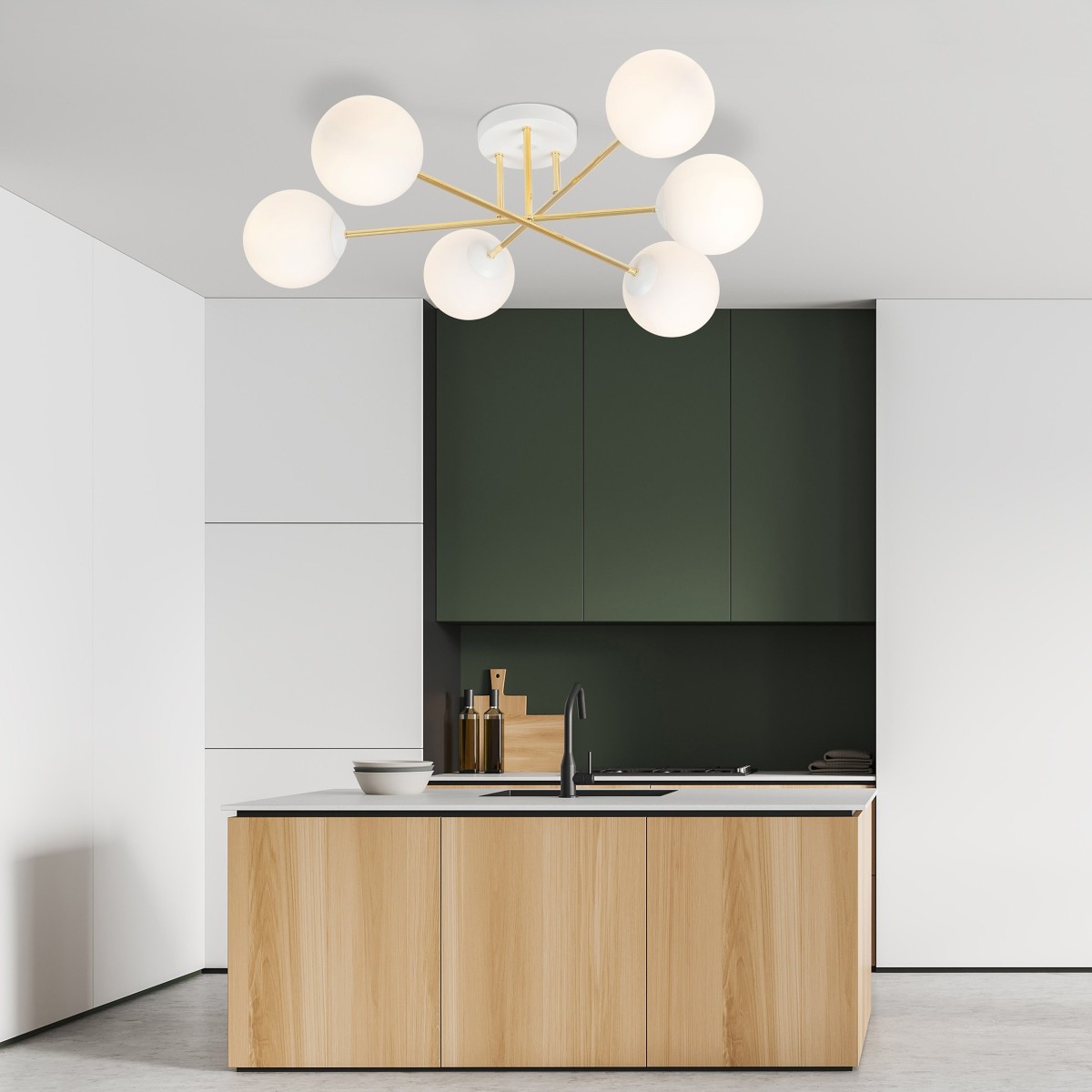 Lampa sufitowa MAGNUM 6 WH OPAL EMIBIG