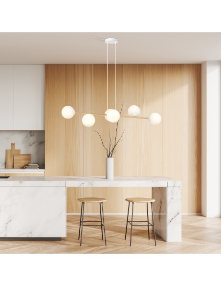 Lampa wisząca GRAVITY 6 WH EMIBIG