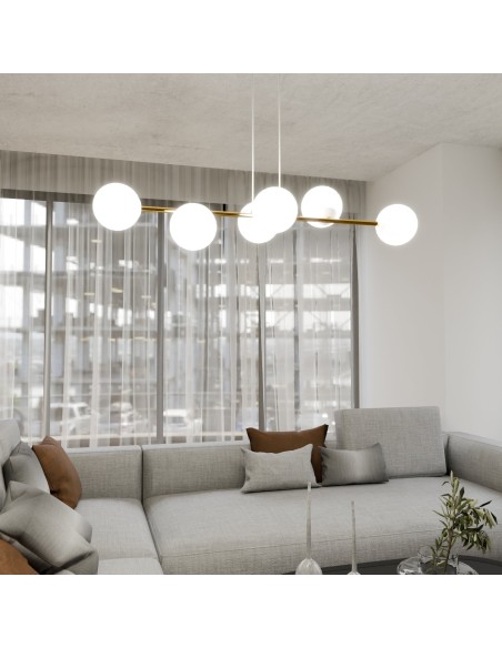 Lampa wisząca GRAVITY 6 WH EMIBIG