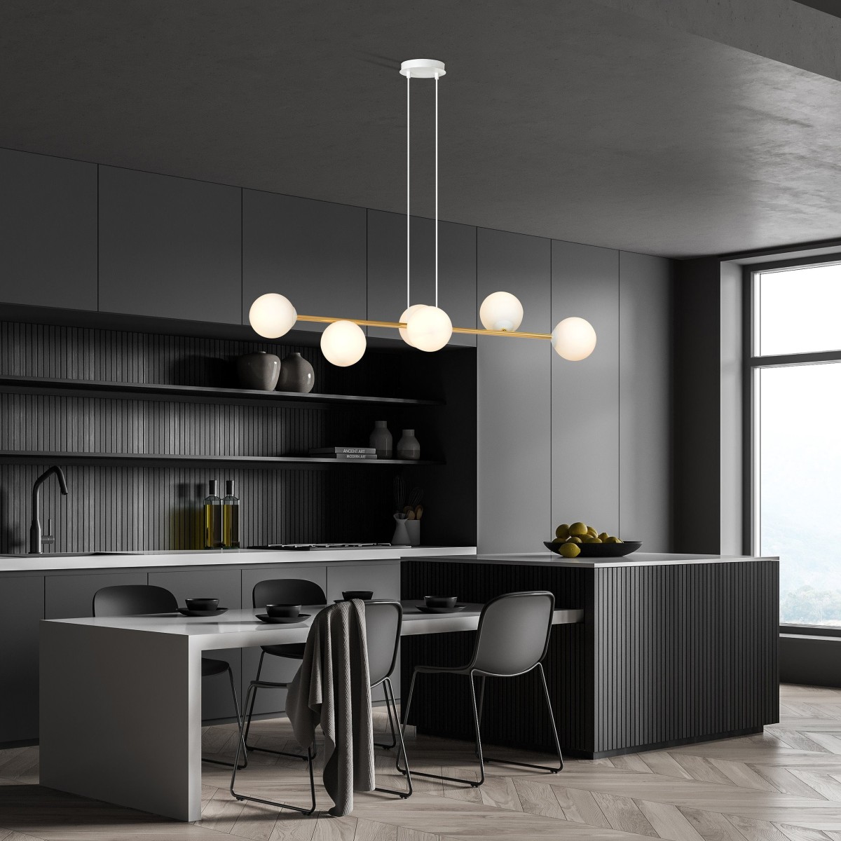 Lampa wisząca GRAVITY 6 WH EMIBIG