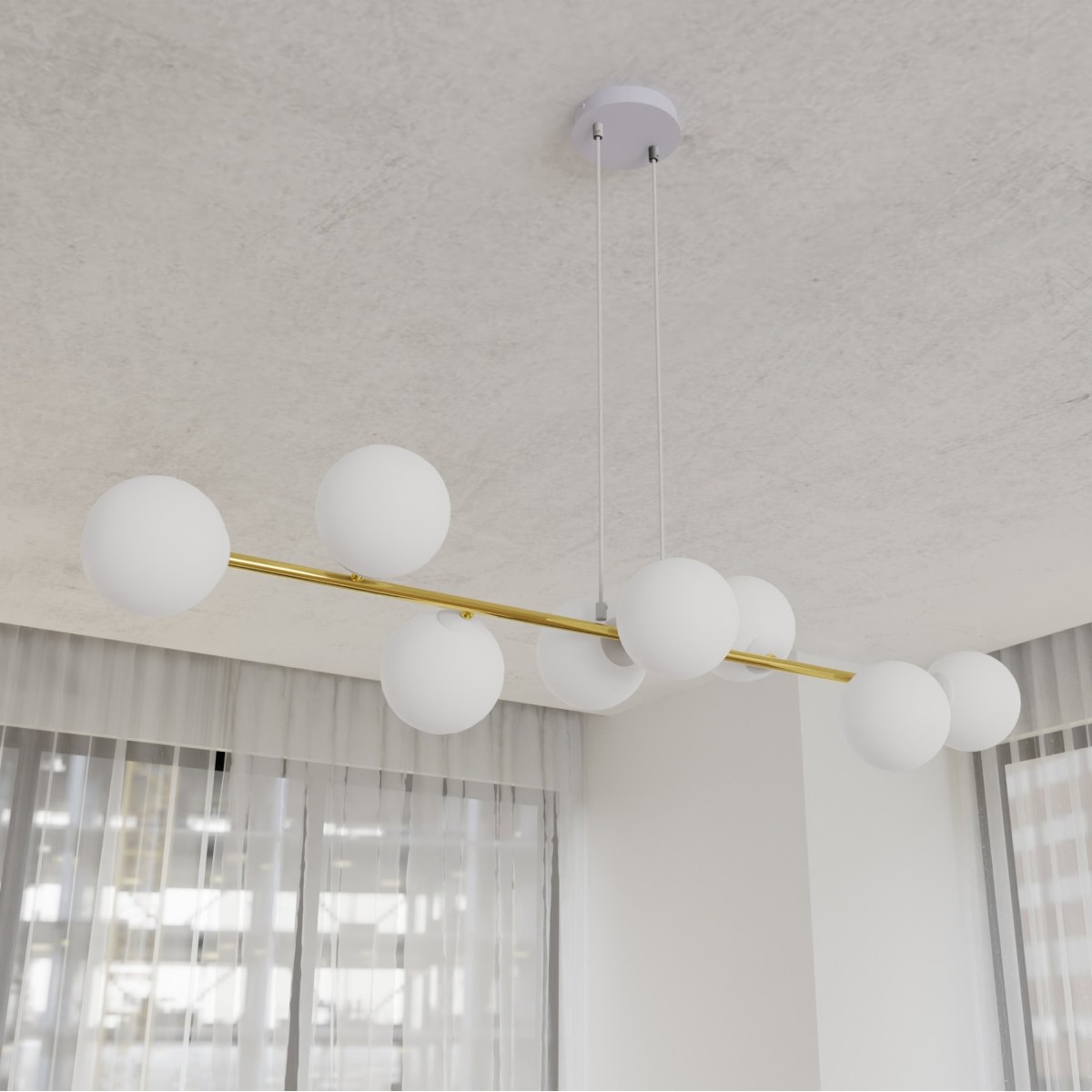 Lampa wisząca GRAVITY 8 WH EMIBIG