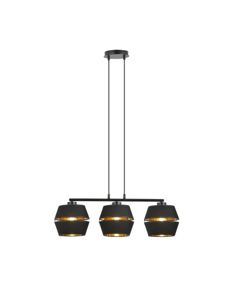 Lampa wisząca PIANO 3 BLACK EMIBIG