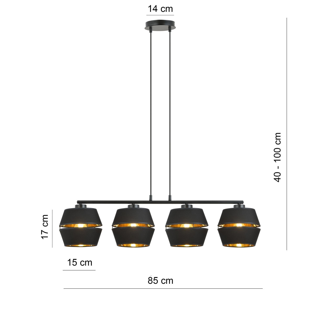Lampa wisząca PIANO 4 EMIBIG