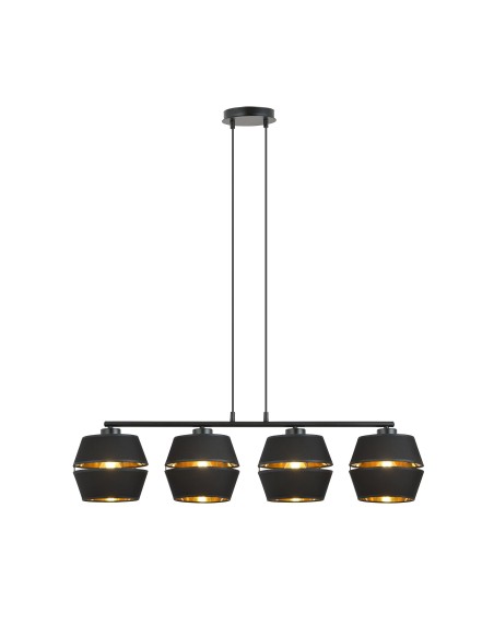 Lampa wisząca PIANO 4 BLACK EMIBIG