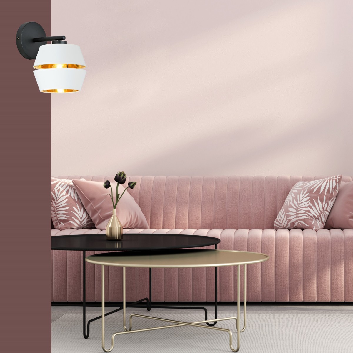 Kinkiet PIANO K1 WHITE EMIBIG