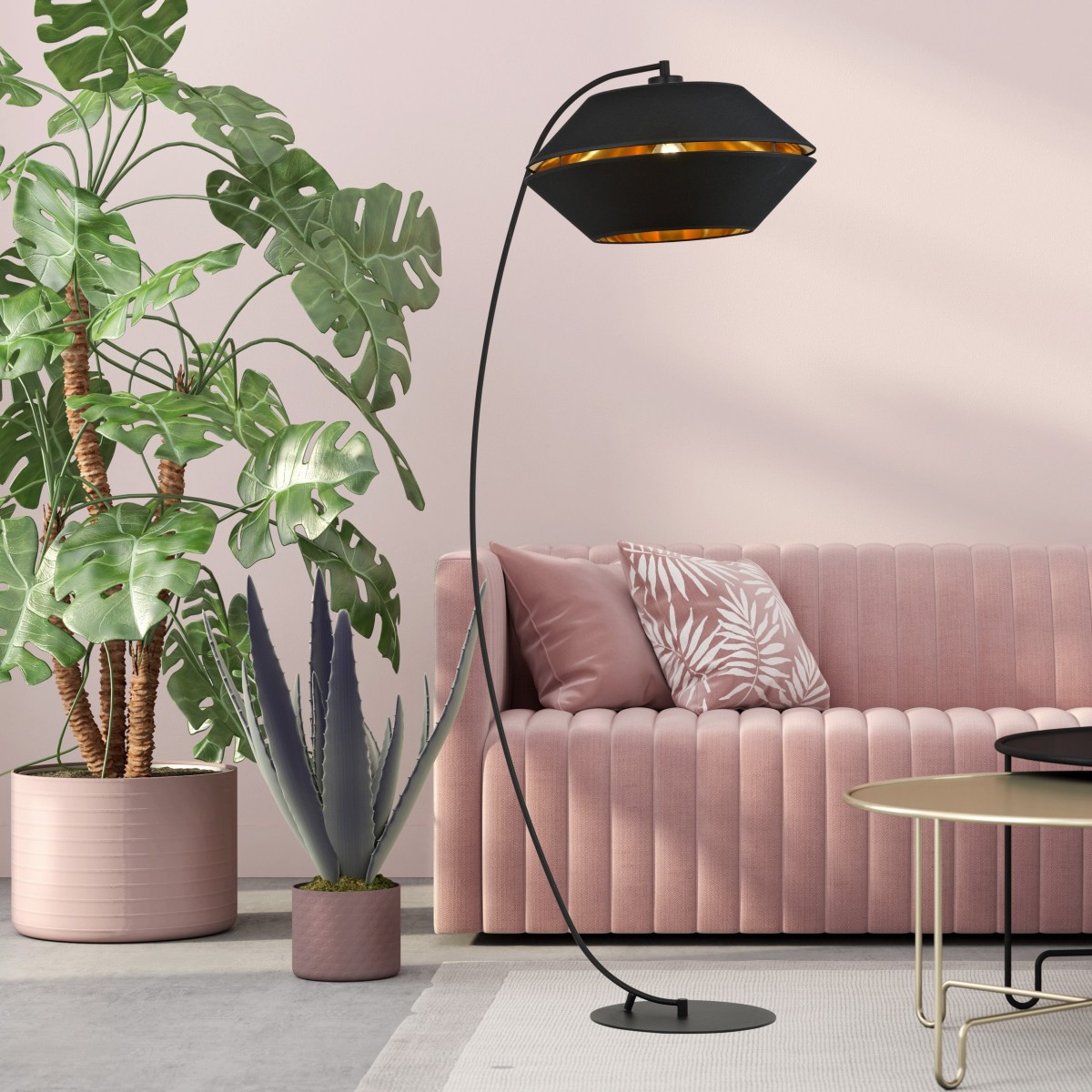 Lampa podłogowa PIANO LP BLACK EMIBIG