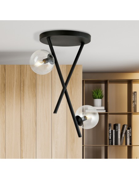 Lampa sufitowa RIVER 2 TRANSPARENT EMIBIG