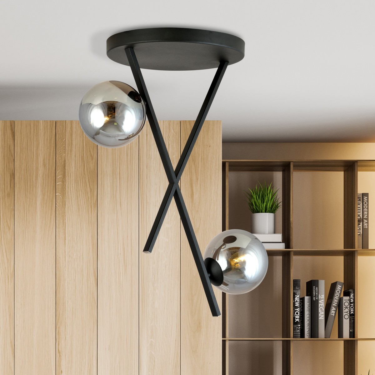 Lampa sufitowa RIVER 2 GRAFIT EMIBIG