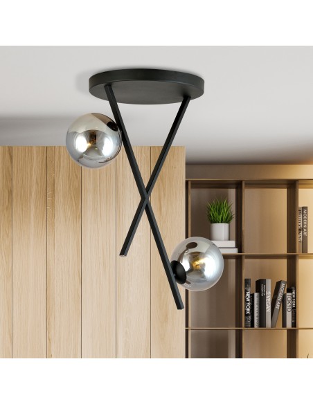Lampa sufitowa RIVER 2 GRAFIT EMIBIG
