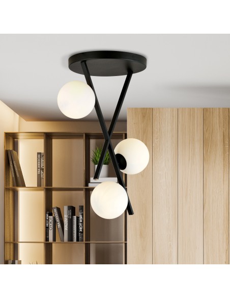 Lampa sufitowa RIVER 3 OPAL EMIBIG