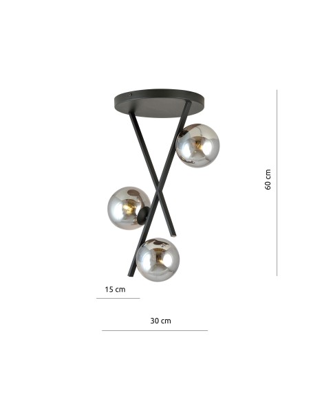 Lampa sufitowa RIVER 3 EMIBIG