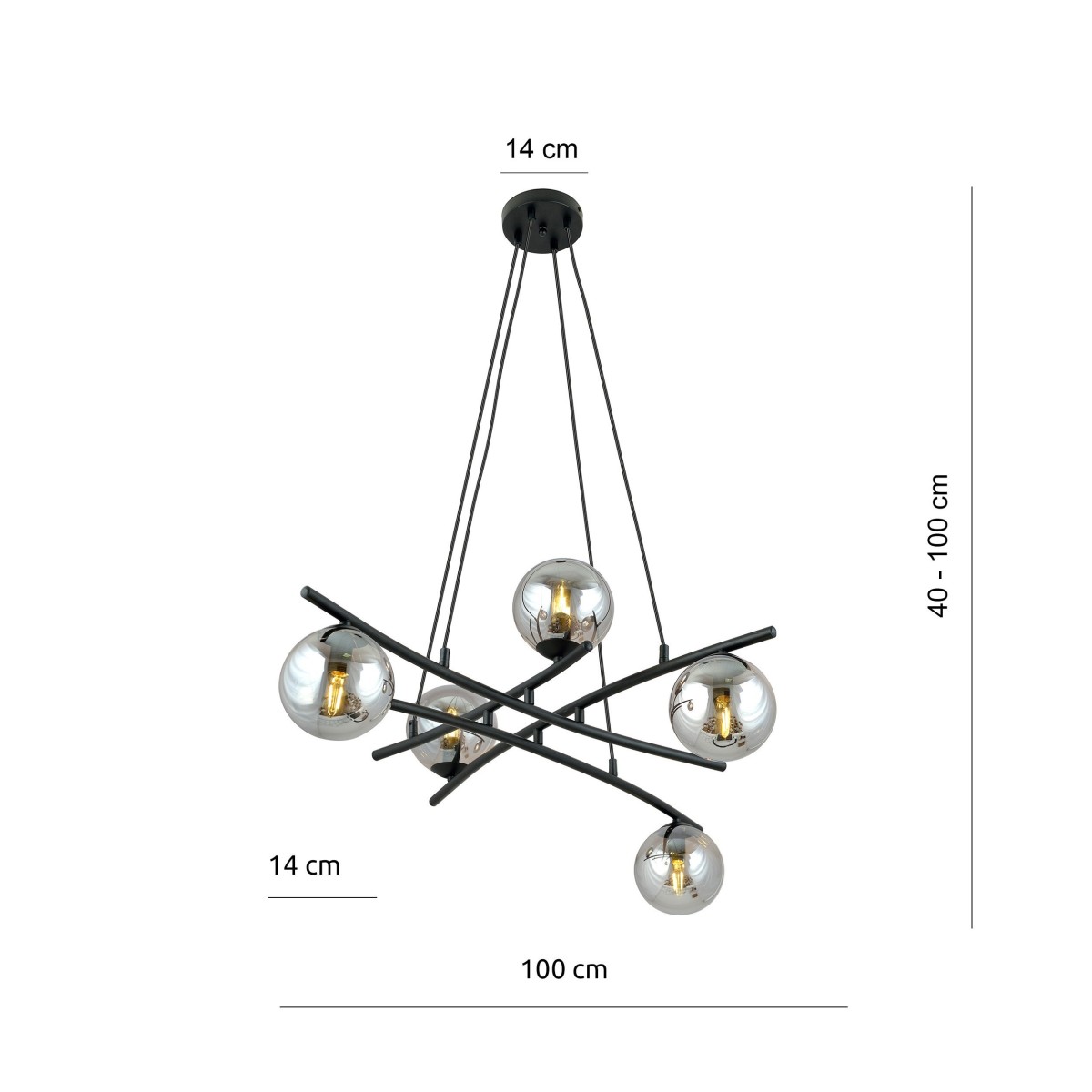 Lampa wisząca ESSA 5 EMIBIG