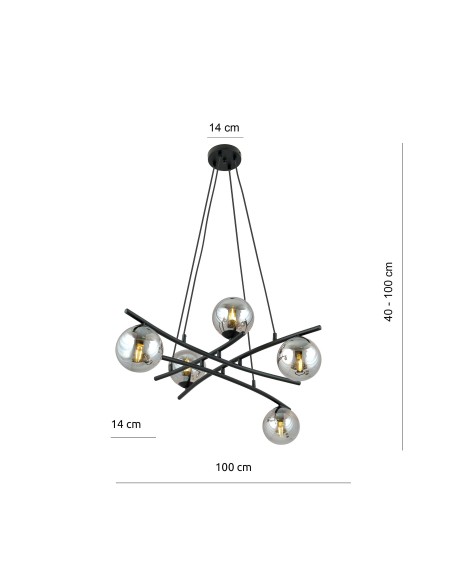 Lampa wisząca ESSA 5 EMIBIG