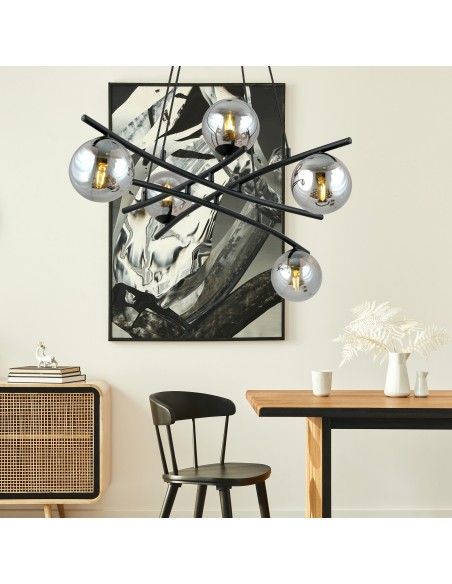 Lampa wisząca ESSA 5 GRAFIT EMIBIG