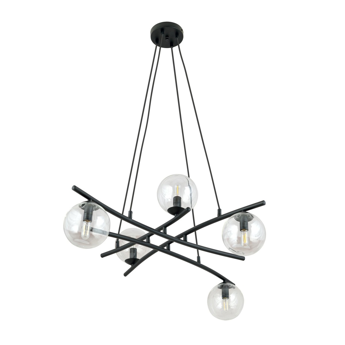 Lampa wisząca ESSA 5 TRANSPARENT EMIBIG