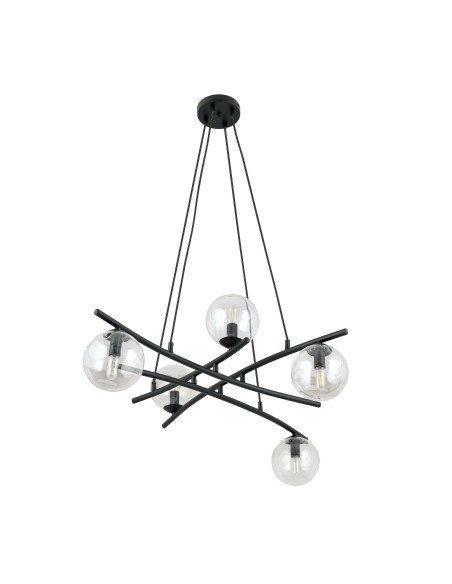 Lampa wisząca ESSA 5 TRANSPARENT EMIBIG