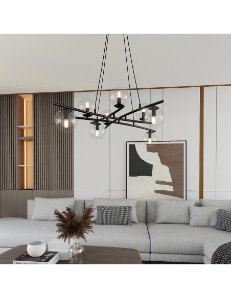 Lampa wisząca ESSA 8 TRANSPARENT EMIBIG