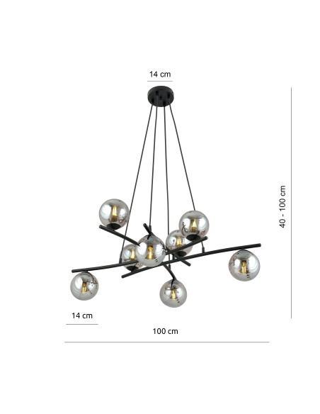 Lampa wisząca ESSA 8 EMIBIG