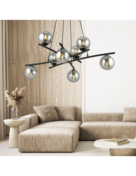 Lampa wisząca ESSA 8 GRAFIT EMIBIG