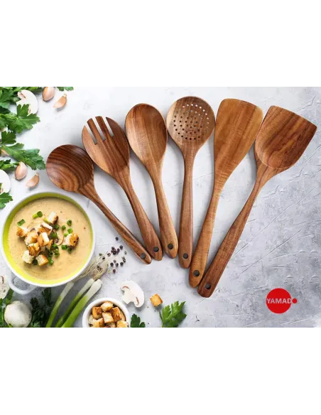 Zestaw przyborów kuchennych YAMADO z drewna DOMILY