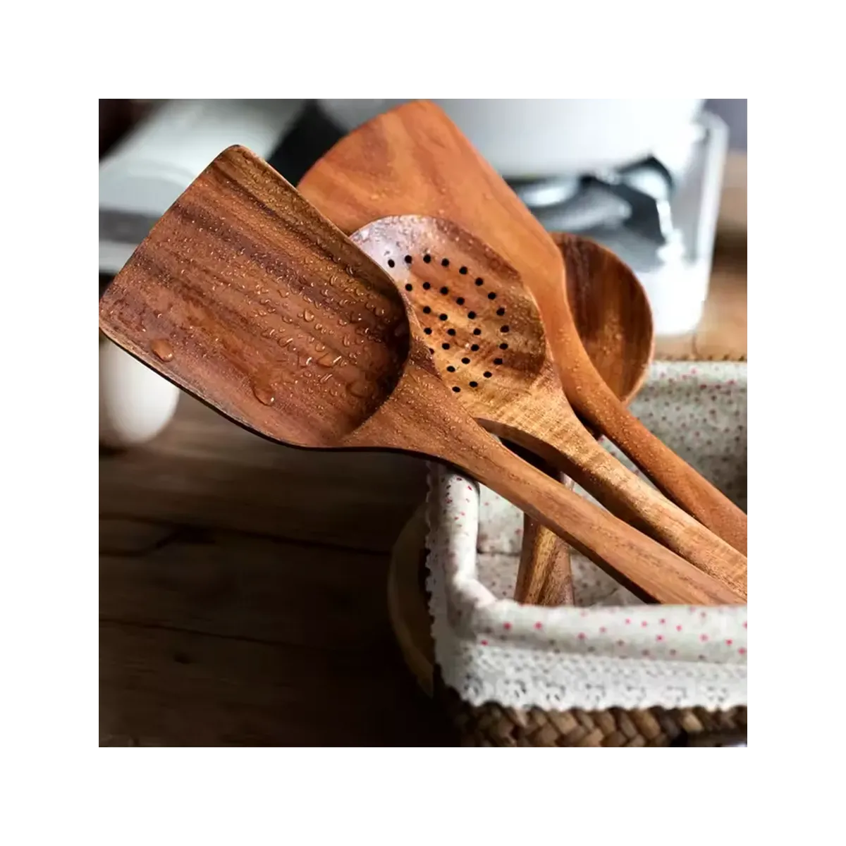 Zestaw przyborów kuchennych YAMADO z drewna DOMILY