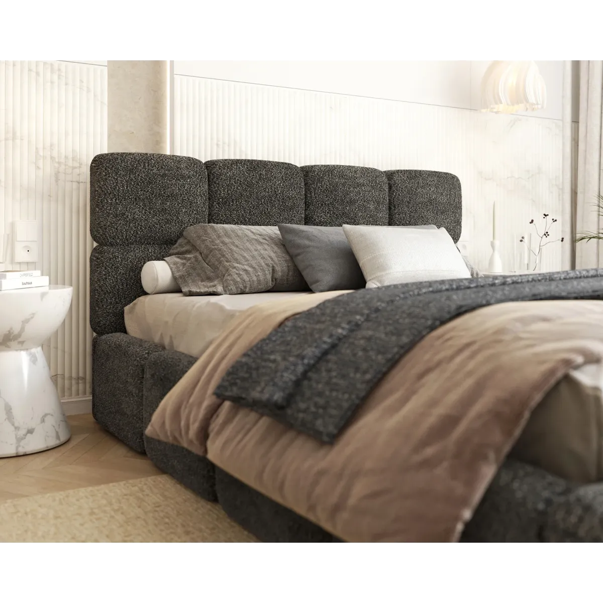 Łóżko tapicerowane DELICATO FDM podnoszone