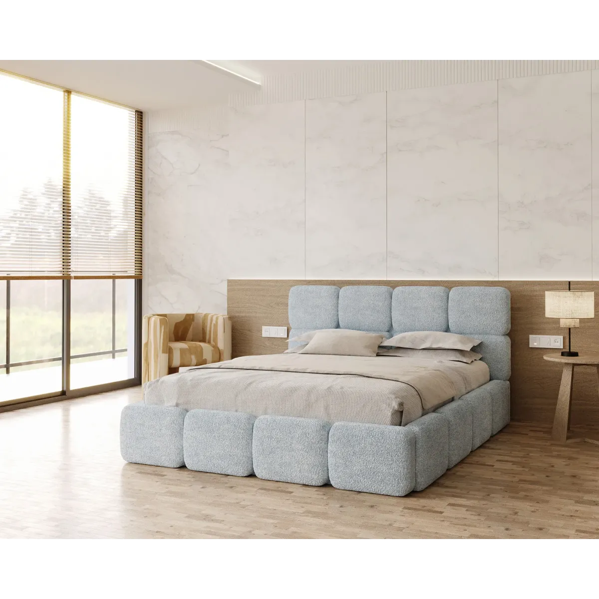 Łóżko tapicerowane DELICATO FDM podnoszone