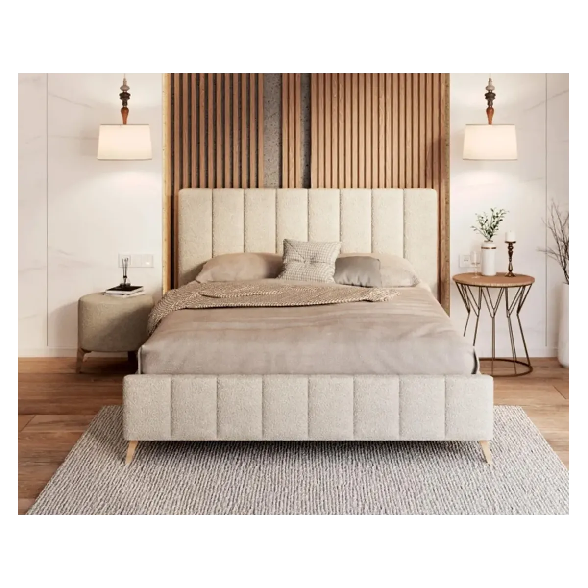 Łóżko tapicerowane FRASCA FDM podnoszone