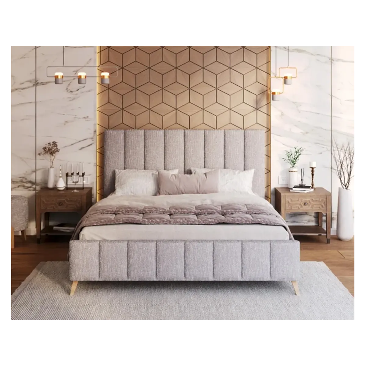 Łóżko tapicerowane FRASCA FDM podnoszone